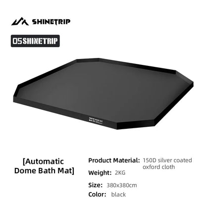 ShineTrip Oversized Dome Tent – Quick Setup, Waterproof & Sunproof Silver-Coated Canopy for Camping (05 Series)