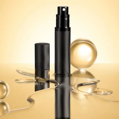 5ml Mini Aluminum Spray Bottle: Refillable Perfume Atomizer - Portable Liquid Container for Cosmetics Travel
