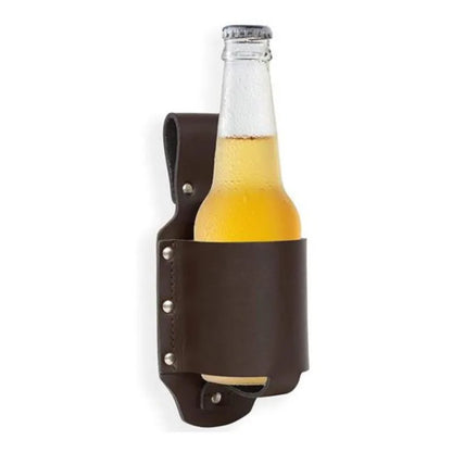 1pc Portable Holster Bottle Waist Beer Belt Bag - Handy Beverage Can and Wine Bottle Holder