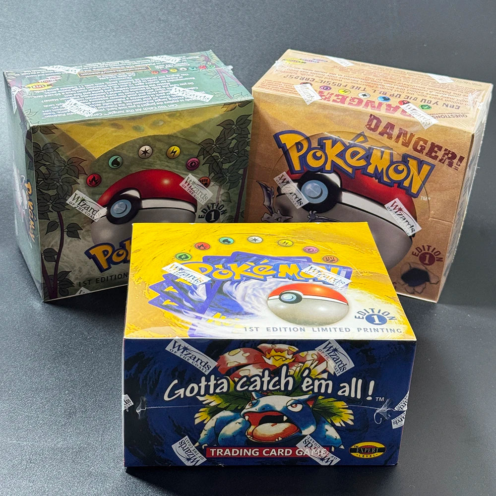 Pokémon Booster Packs Base Fossil Jungle - 11 Cards Per Pack & 36 Pack Booster Box Proxy Game Cards Collection