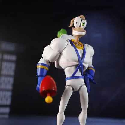 Genuine Earthworm Jim 2.0 PDNA 1/12 Scale Psy-Crow & Bob The Killer Action Figures – Collectible Worm Body Toys & Gifts