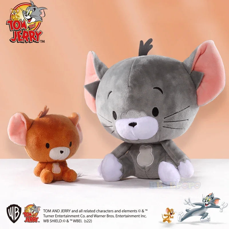 18cm Tuffy Doll — Original Tom & Jerry Plush Toy, Cute Tom Cat & Tefie Mouse Cartoon Pillow Doll