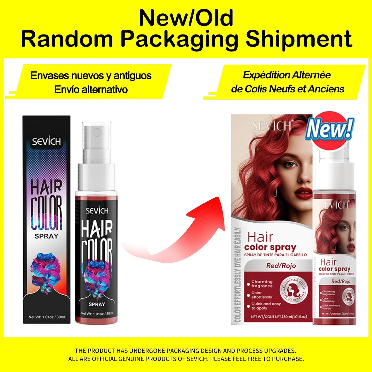 30ml Temporary Hair Color Spray - Instant DIY Hair Dye for Halloween, Parties, Costumes & Creative Hair Styling
