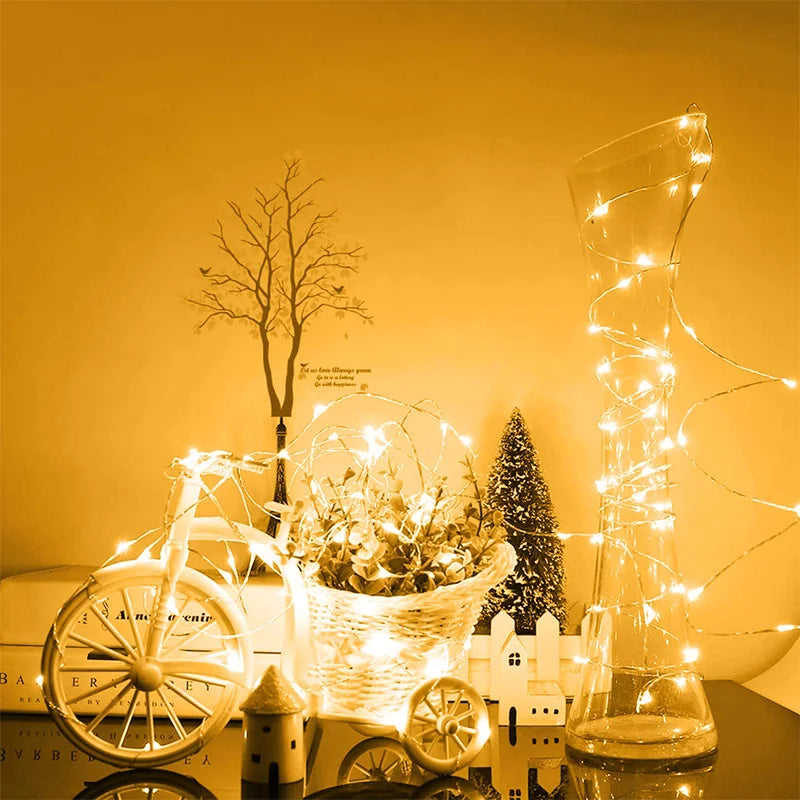 Solar LED Fairy String Lights – 7m/12m/22m/32m Outdoor Waterproof Garland with 8 Modes – Party, Wedding, Christmas Decoration Lamp