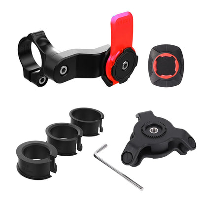 Quad Lock Motorcycle & Bike Phone Holder – 360° Rotatable Stand, Navigation Support, Secure Bracket for Bicycle