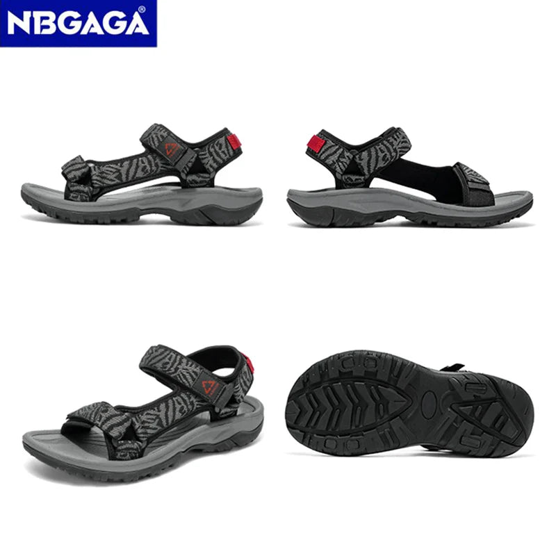 Men’s Classic Hiking Sport Sandals – Lightweight Breathable Open-Toe Beach & Travel Shoes | Comfortable Summer Walking Leisure Sandals