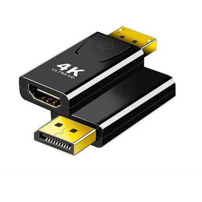 DP Male to Female 4K Converter – DisplayPort to HDMI-Compatible Video Audio Adapter Cable for PC, TV, Laptop, Projector