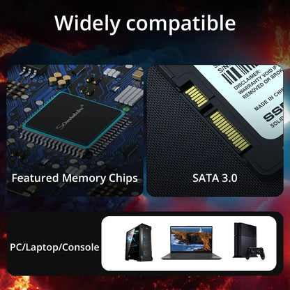 SomnAmbulist SATA3 Internal SSD – 120GB to 2TB Solid State Drive for PC & Laptop (2.5 Inch)   2/2
