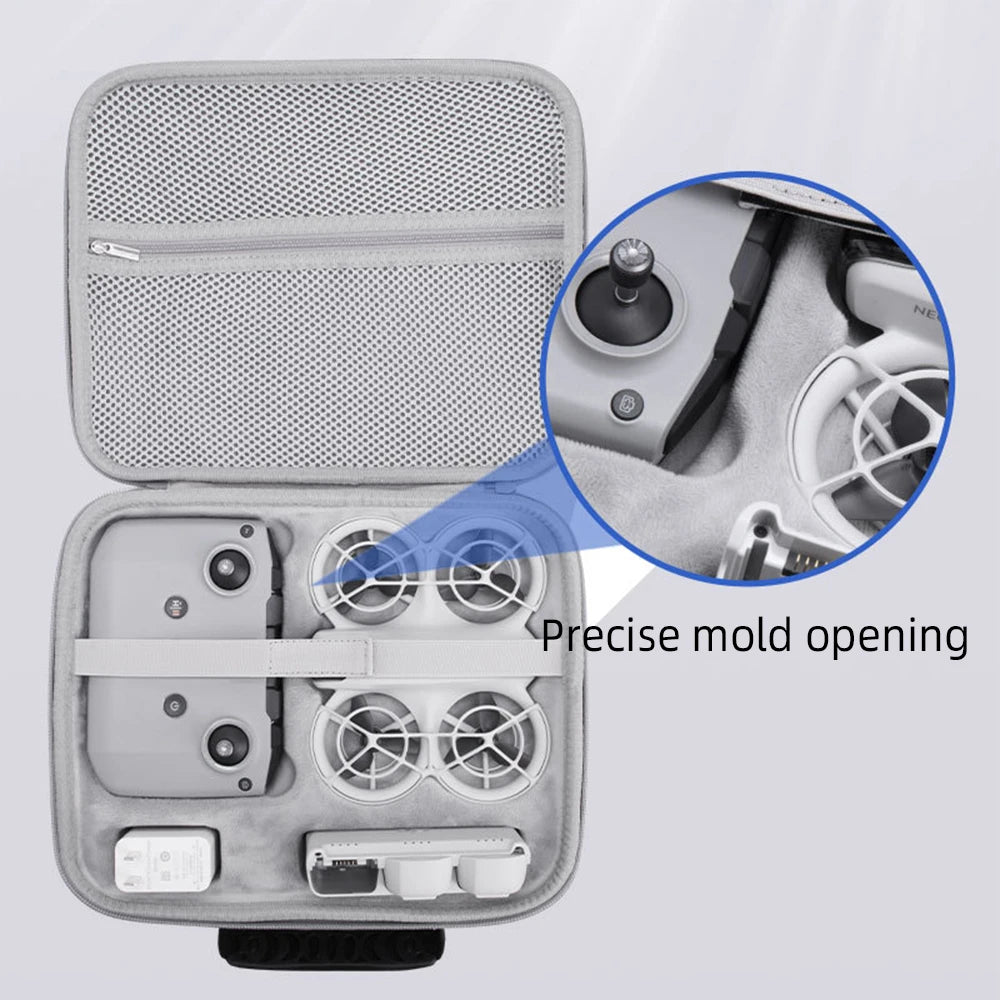 Carrying Case for DJI NEO Drone – Hard PU Waterproof Travel Case for Fly More Combo & Accessories