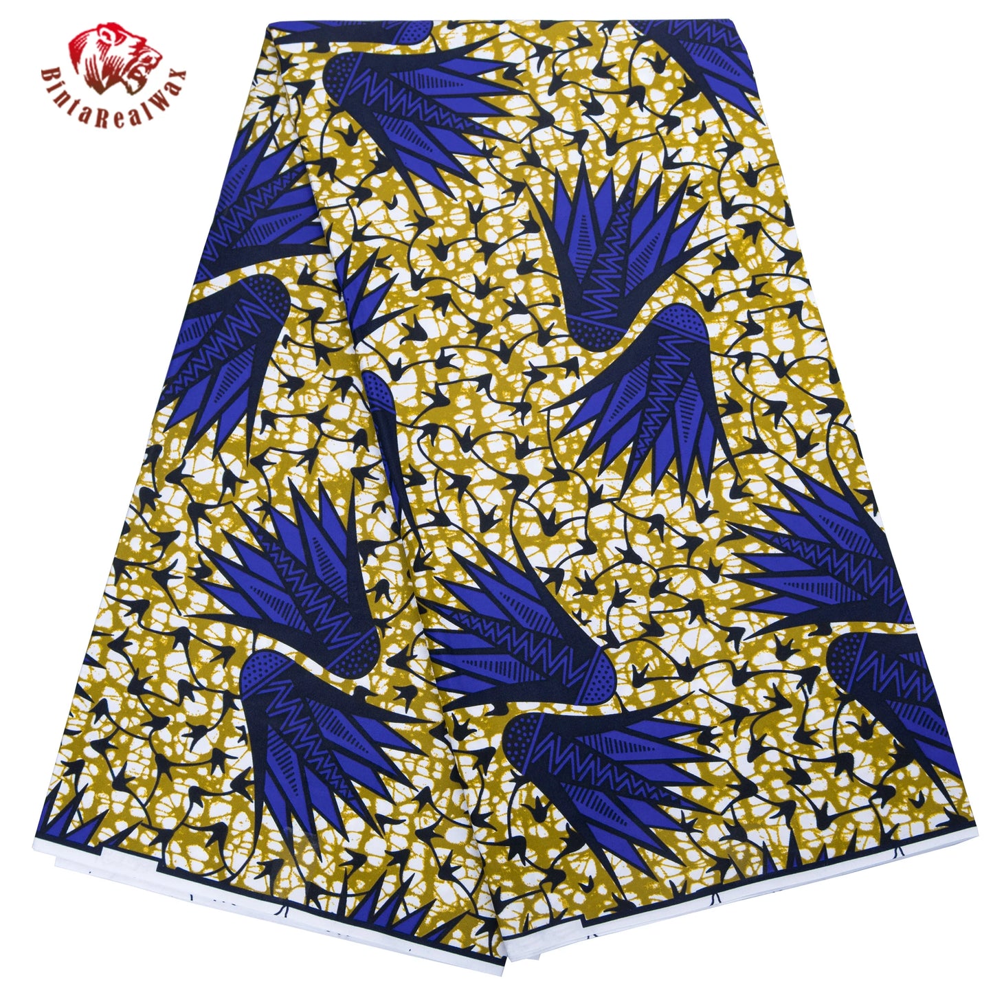 Bintarealwax Ankara Fabric - Wholesale Polyester Sewing Material for Women's Party Dresses FP6390