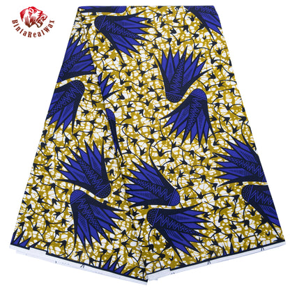 Bintarealwax Ankara Fabric - Wholesale Polyester Sewing Material for Women's Party Dresses FP6390