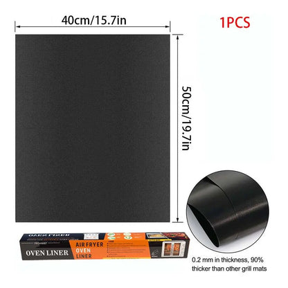 Multifunctional Grill Mat - Reusable High-Temperature Resistant Baking & Microwave Oven Liner for Easy Cooking