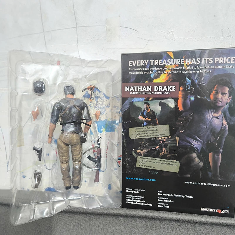 Uncharted 4 Nathan Drake Action Figure - A Thief’s End Collectible Model Toy Gift