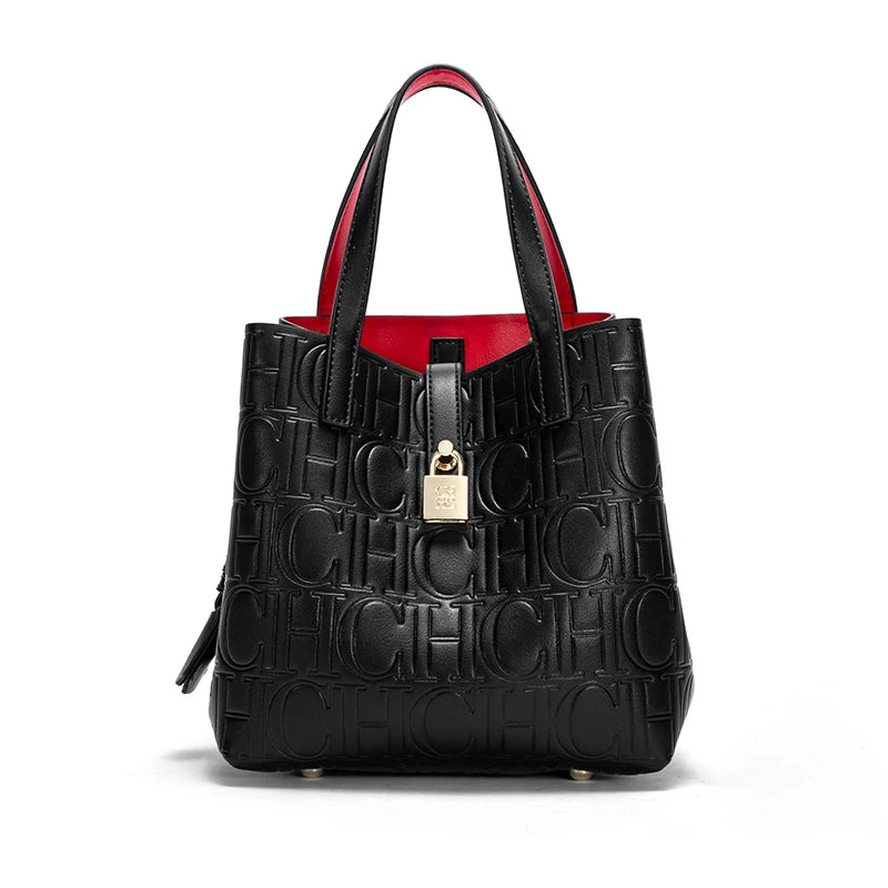 2024 Classic Retro Women's Handbag - Fashion Letter Printed with Metal Accessories, Large Capacity and Solid Color
