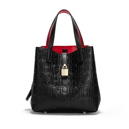 2024 Classic Retro Women's Handbag - Fashion Letter Printed with Metal Accessories, Large Capacity and Solid Color