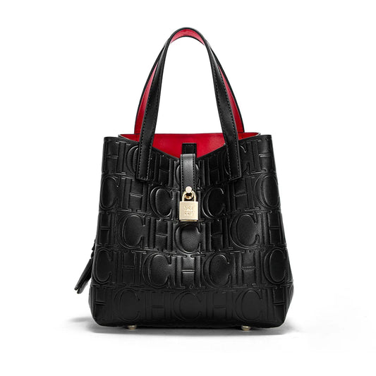 2024 Classic Retro Women's Handbag - Fashion Letter Printed with Metal Accessories, Large Capacity and Solid Color