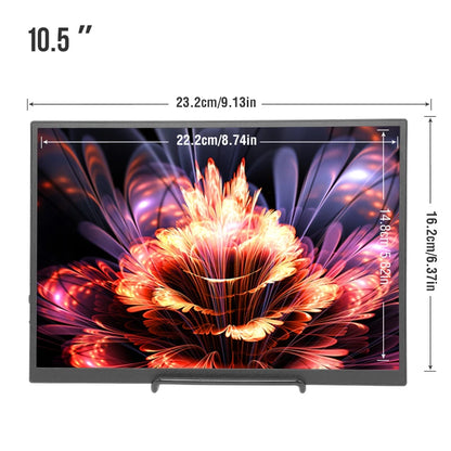 Anmite 10.5" Portable Monitor — 1280P HDR, 16:10 Low Blue Light Display for Xbox, PS4/PS5, Switch, PC & Laptop Extension