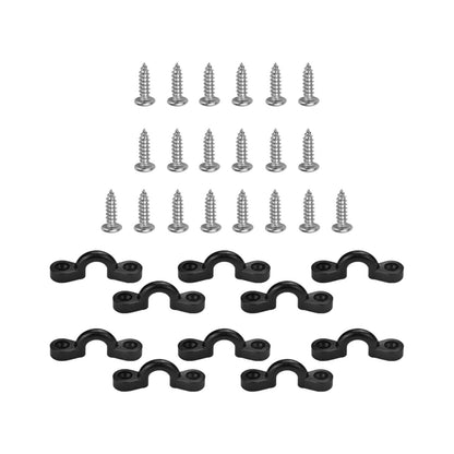 10Pcs Kayak Pad Eye Anchor Hardware – C-Type Pull Handle Buckle Eyelets with Screws for Canoes & Boats
