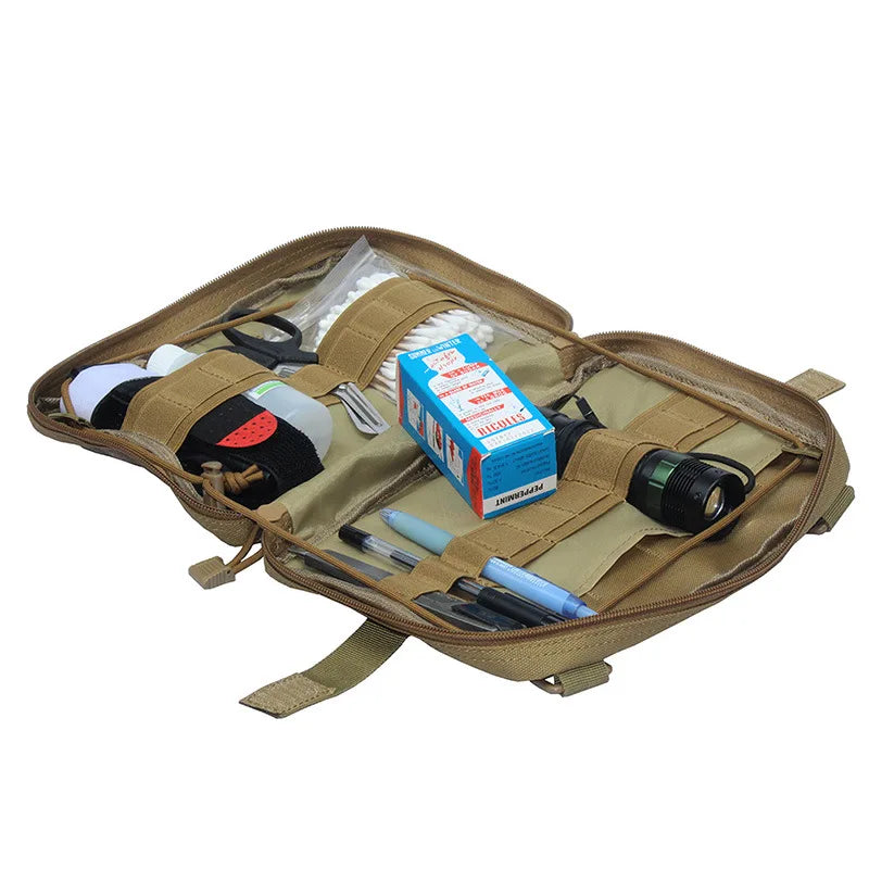 Molle Tactical EMT Pouch - Outdoor Emergency Medical Pack, Multi-Tool Kit EDC Bag for Camping and Hunting