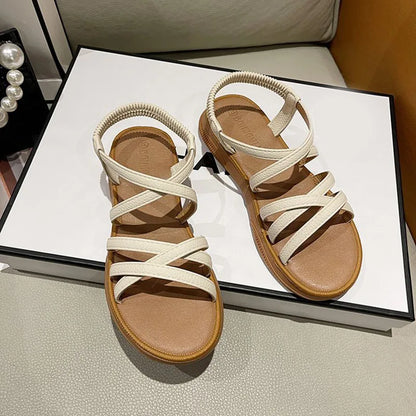 Women’s Classic Ankle Strap Sandals – Flat Soft Sole Summer Shoes, Casual Sandalias Mujer