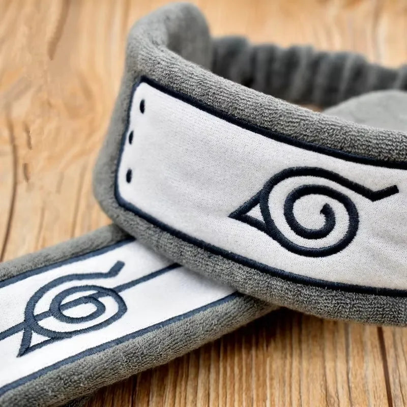 Anime Hatake Kakashi Cosplay Headband – Konoha Ninja Symbol Cotton Snood, Hair Band, Wristband, and Armband Props Unisex