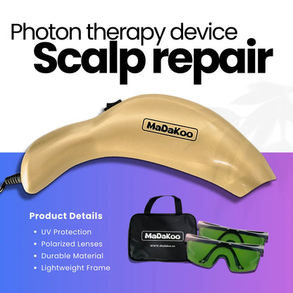 Madakoo Photon Hair Growth Device – Red Light Therapy for Anti-Hair Loss, Scalp Health & Follicle Regeneration