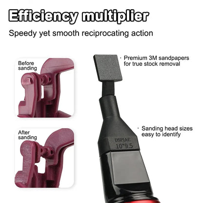 DSPIAE ES-A DIY Electric Reciprocating Sander – Grinding Pen with Sanding Heads for Plastic Models & Military Crafts