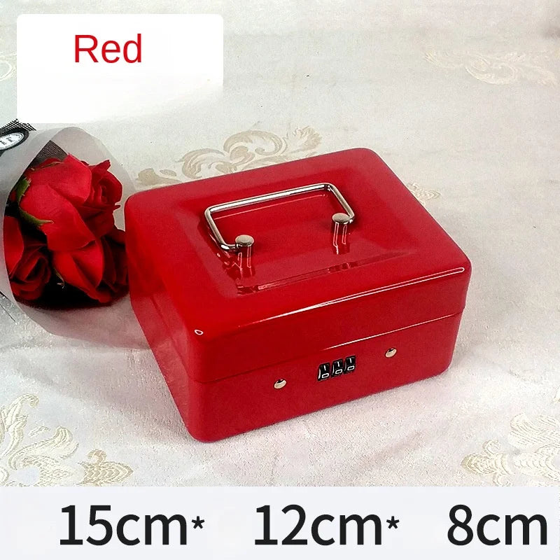 Security Cash & Key Safe Box — Steel Lockable Money, Coin, and Jewelry Storage for Home and Shop