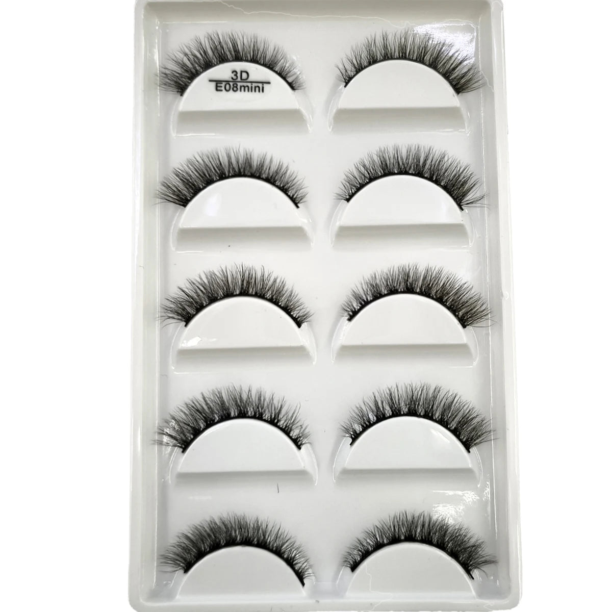 5 Pairs 3D Real Mink False Eyelashes – Soft Natural Look Eyelash Extensions for Makeup & Daily Wear