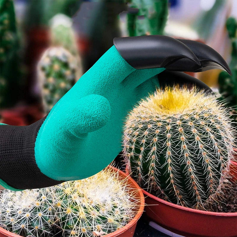 Breathable Waterproof Gardening Gloves with Claws - Earth-Digging, Planting, Sting-Resistant Protective Latex Gloves for Gardeners