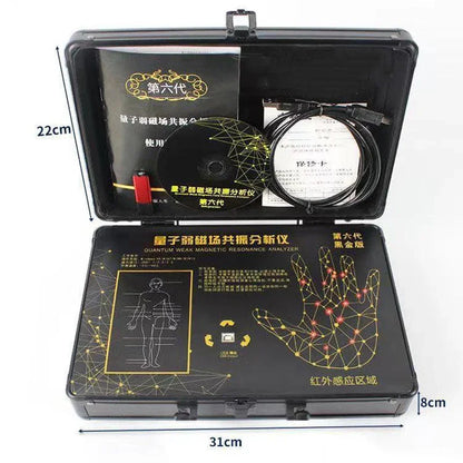 Quantum Magnetic Full Body Analyzer - Bioimpedance Resonance Scanning & Wellness Analysis Machine