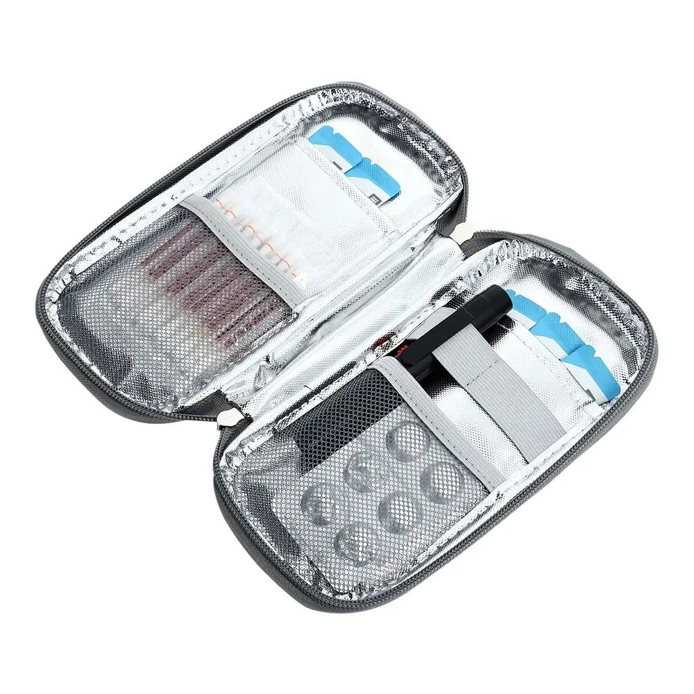 Oxford Cloth Insulin Cooling Bag - Portable Cold Storage Medicine Cooler for Diabetes, Travel-Friendly Drug Freezer