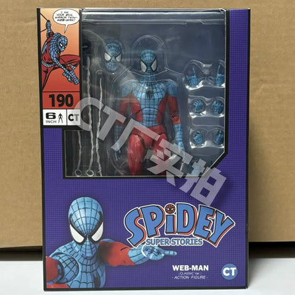 Ct Toys Scarlet Spider Action Figure — Mafex 186 Ben Reilly Comic Version | Spider-Man Anime Collection Model Toy Gift