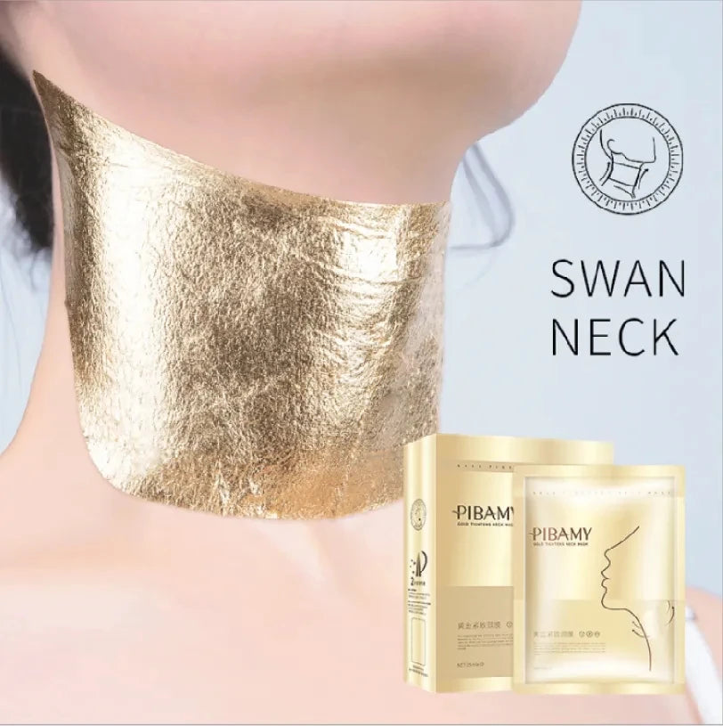 10Pcs Golden Neck Masks - Niacinamide Moisturizing Fine Line Care & Skin-Lifting Treatment