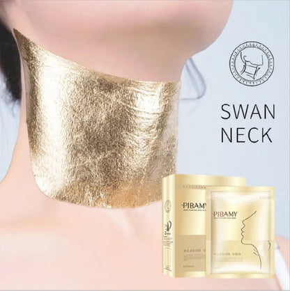 10Pcs Golden Neck Masks - Niacinamide Moisturizing Fine Line Care & Skin-Lifting Treatment