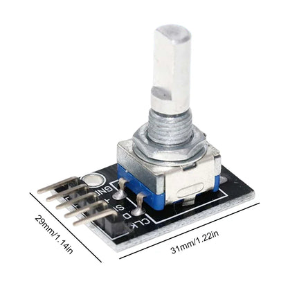 1-8PCS KY-040 Rotary Encoder Module - 360° Knob Switch Sensor Development Board for Arduino 5V DIY Projects