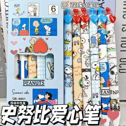 Snoopy Woodstock Gel Pen - Cute Charlie Brown Cartoon Quick-Drying Pen for Students & Creative Writing