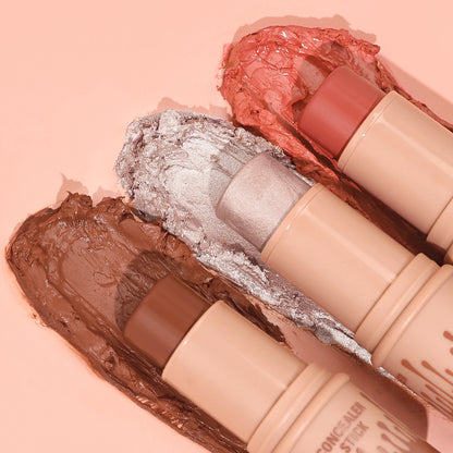 Contour Stick Set – Natural Matte Finish Highlighters & Shadow, Waterproof V-Face Shaping Contour Wand for Face Makeup