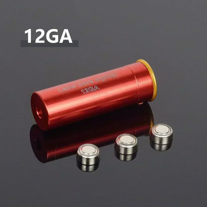 Multi-Caliber Laser Bore Sighter — 12GA, 20GA, 5.45x39, 7.62x39, 9x19mm, .223, .308, .338 Training Cartridge