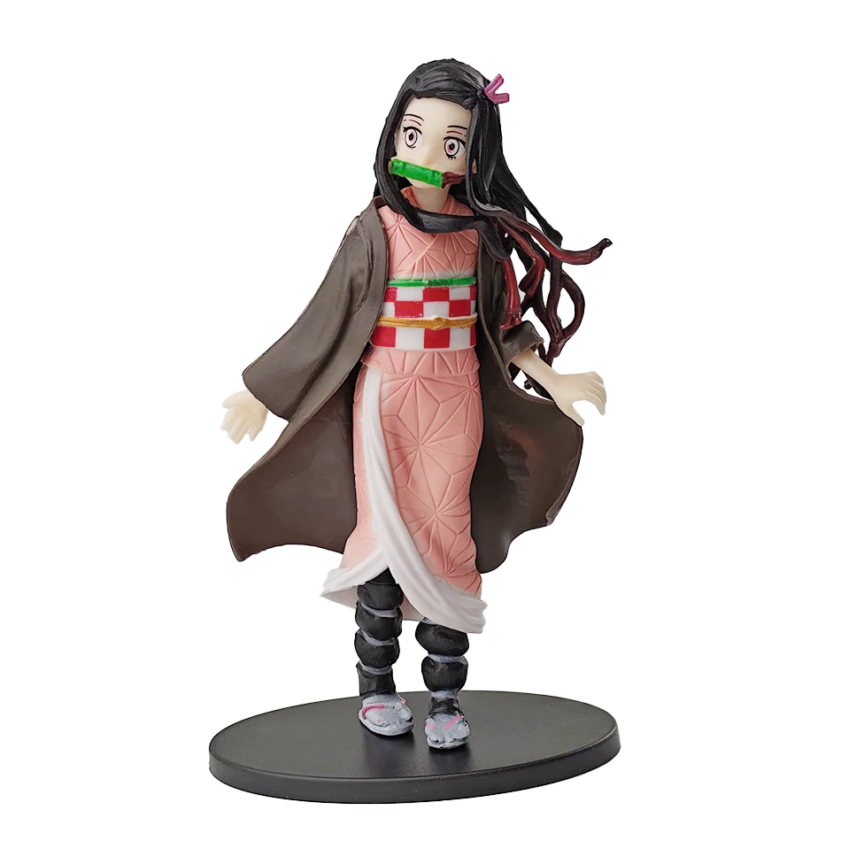 Demon Slayer Kimetsu No Yaiba Action Figures – Tanjirou, Zenitsu & Nezuko PVC Model Toys