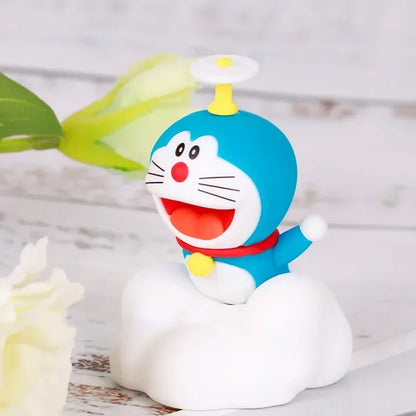 Doraemon Night Tour Starry Sky Anime Figure – Kawaii Cartoon Model Toy Car Ornament & Desktop Decor, Birthday Gift Collectible Doll