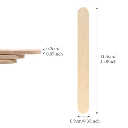 50/100PCS Disposable Wooden Hair Removal Wax Sticks – Body Depilation Spatula Applicators, Beauty Tools