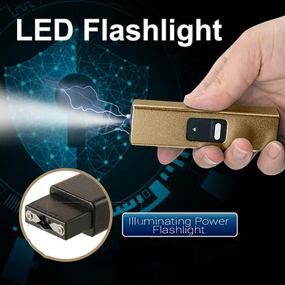 Rechargeable Mini Flashlight – Outdoor Self-Defense Tool for Women, Compact Anti-Wolf Safety Device