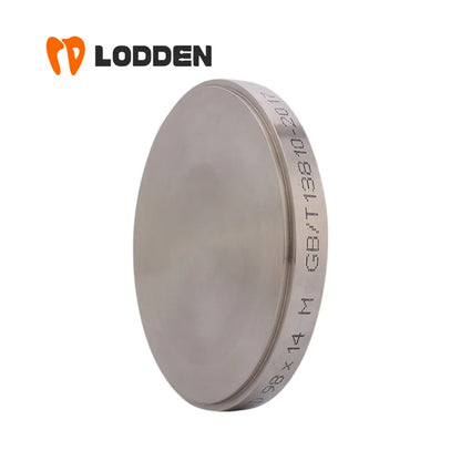 LODDEN 98mm GR2/GR5 Dental Titanium Disc — CAD/CAM Milling Block for Implants, Abutments & Dental Framework
