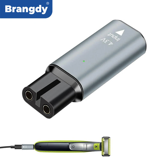 Brangdy 4.3V Type-C Charger Adapter for Philips Norelco OneBlade QP2520 QP2620 QP2515 QP2510 Shaver