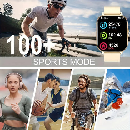 2025 New Upgrade Smartwatch – 1.83" Full Touch Display, Bluetooth Call, Sports Tracking for Men & Women, Android & iOS Compatible