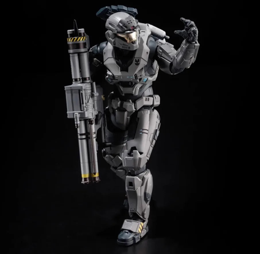 18cm Master Chief PVC Action Figure – 1/12 Articulated Collectible Model Toy with 2 Signs