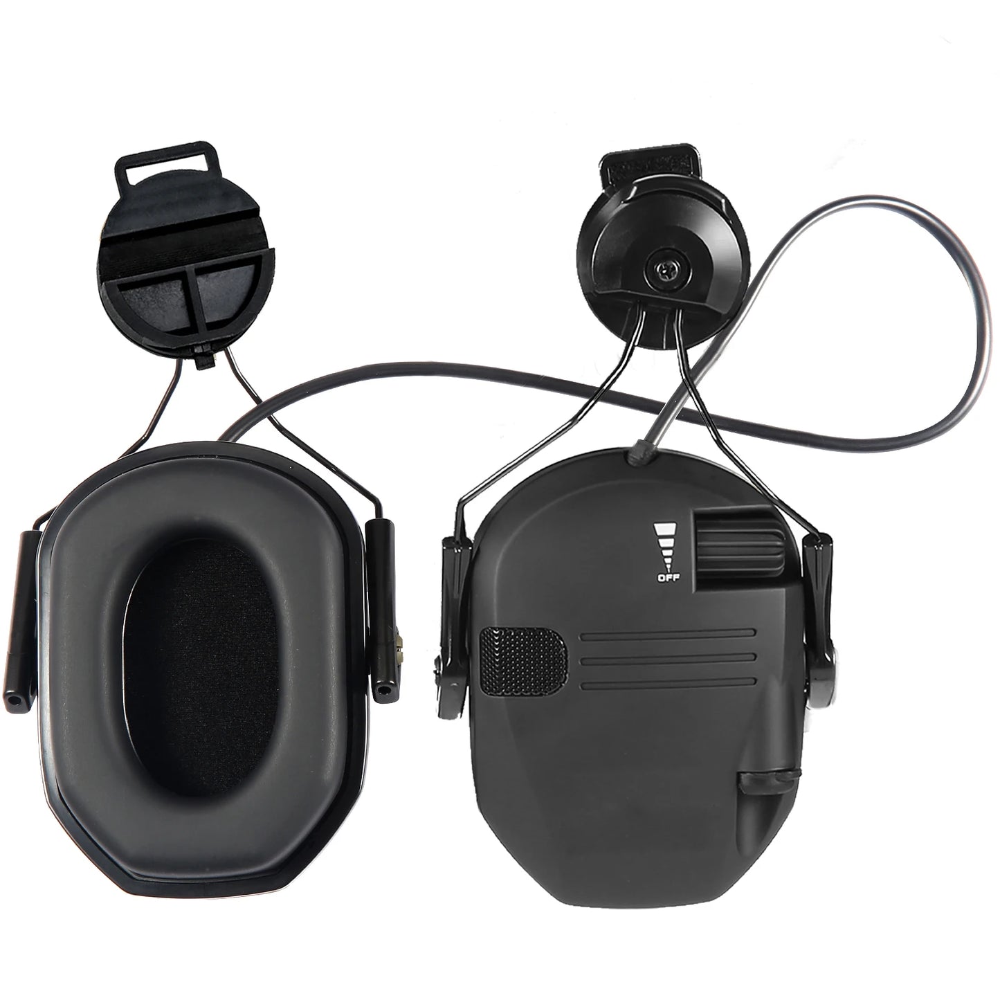 WK Tactical Electronic Shooting Earmuff – New Generation Noise-Reducing Headphones, NRR 23dB Helmet Version