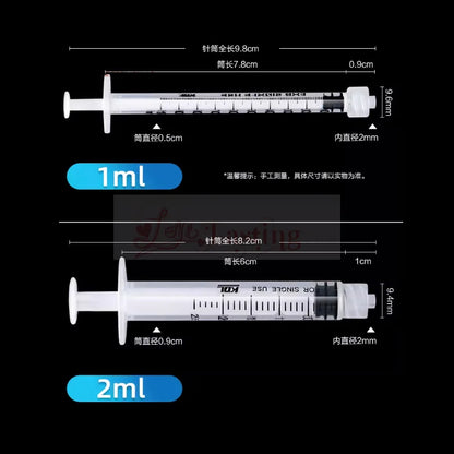 20pcs Luer Lock Plastic Syringes (1ML-100ML) - Nutrient Syringe Tools, Sampler & Measure Parts