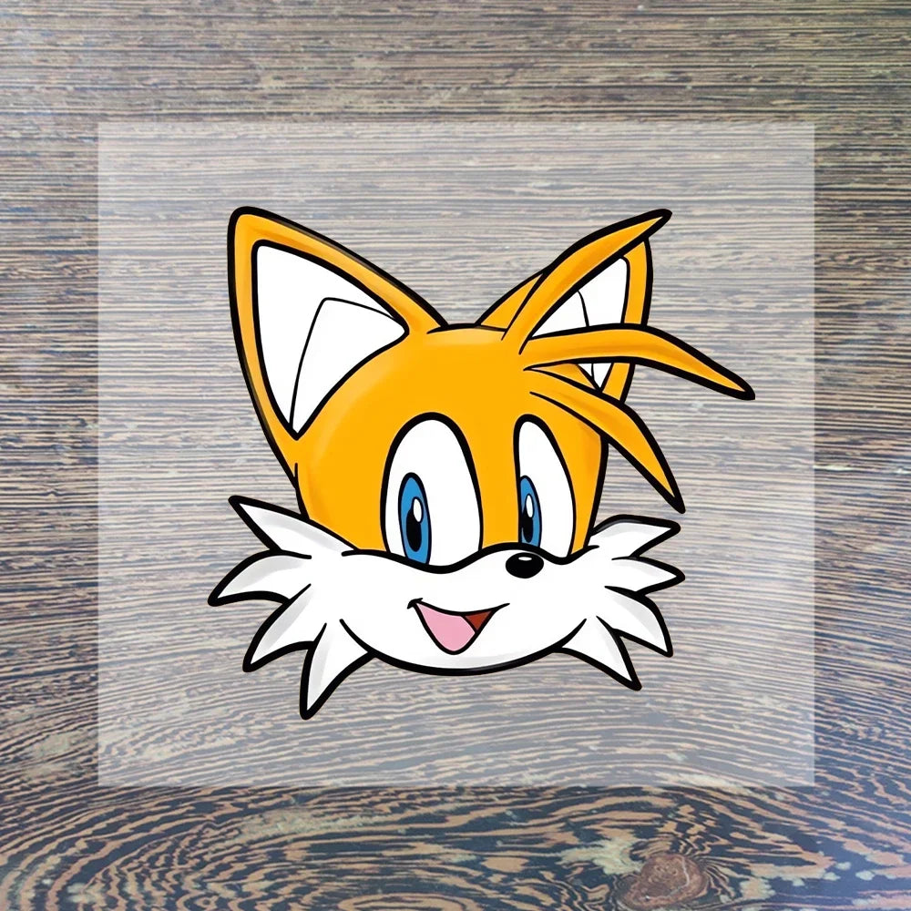 Sonic Cartoon Iron-On Patches – DIY Heat Transfer Anime Stickers for Clothing & Custom T-Shirts